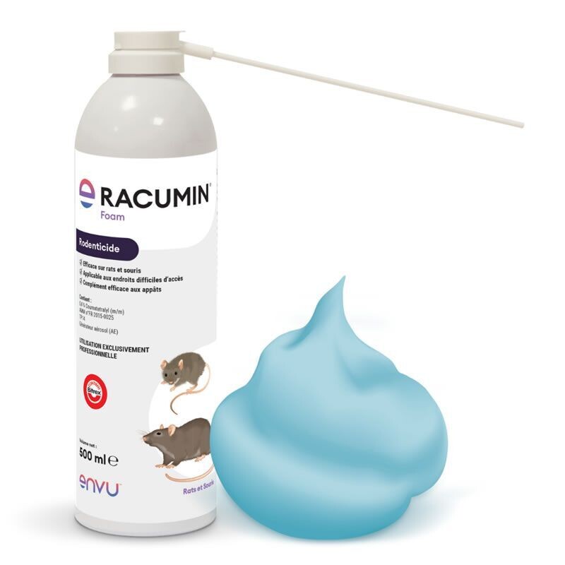 Racumin Foam 500ml Rat et Souris (Usage Professionnel)